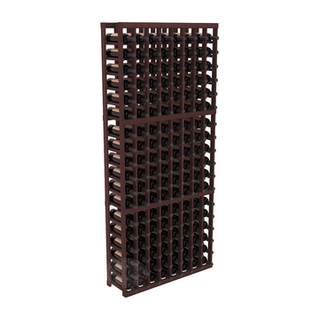 InstaCellar - 8 Column Standard Rack in Premium Redwood Walnut stained without WineSafe™ Satin Sealant
