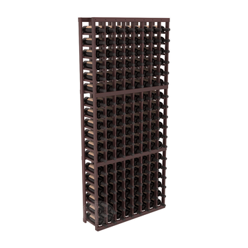 InstaCellar - 8 Column Standard Rack in Premium Redwood Walnut stained with WineSafe™ Satin Sealant