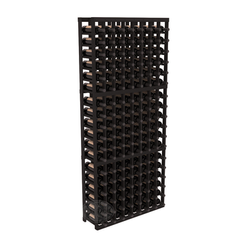 InstaCellar - 8 Column Standard Rack in Premium Redwood Black stained without WineSafe™ Satin Sealant