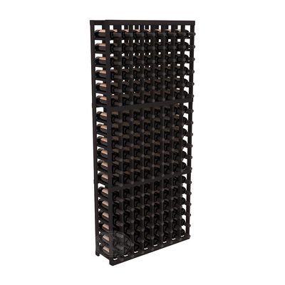 InstaCellar - 8 Column Standard Rack in Premium Redwood Black stained without WineSafe™ Satin Sealant