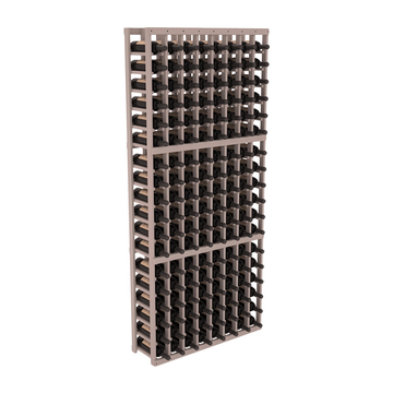 InstaCellar - 8 Column Standard Rack in Premium Redwood Greywash stained without WineSafe™ Satin Sealant