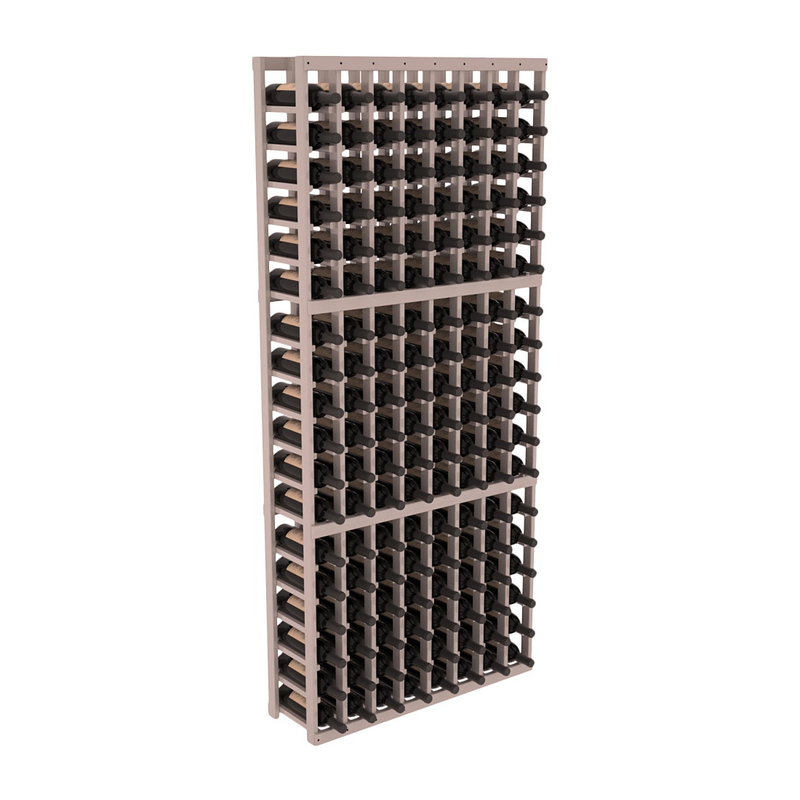 InstaCellar - 8 Column Standard Rack in Premium Redwood Greywash stained with WineSafe™ Satin Sealant