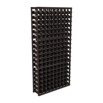 InstaCellar - 9 Column Standard Rack in Knotty Alder Black stained without WineSafe™ Satin Sealant