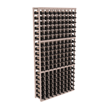 InstaCellar - 9 Column Standard Rack in Knotty Alder Greywash stained with WineSafe™ Satin Sealant