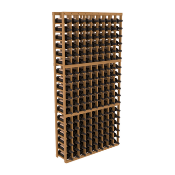 InstaCellar - 9 Column Standard Rack in Grand Mahogany Oak stained with WineSafe™ Satin Sealant