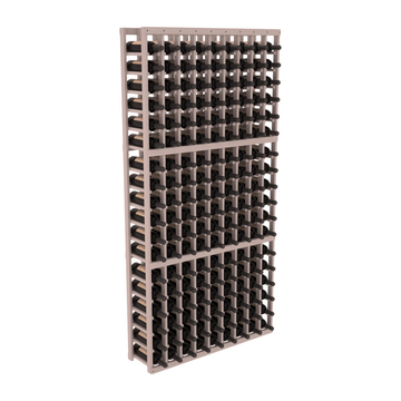 InstaCellar - 9 Column Standard Rack in Grand Mahogany Greywash stained with WineSafe™ Satin Sealant