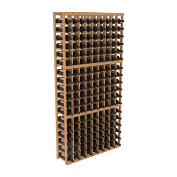 InstaCellar - 9 Column Standard Rack in Ponderosa Pine Oak stained with WineSafe™ Satin Sealant