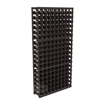 InstaCellar - 9 Column Standard Rack in Ponderosa Pine Black stained without WineSafe™ Satin Sealant