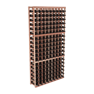 InstaCellar - 9 Column Standard Rack in Premium Redwood Unstained with WineSafe™ Satin Sealant
