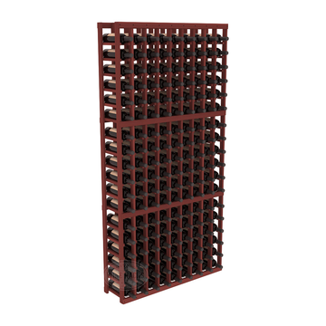 InstaCellar - 9 Column Standard Rack in Premium Redwood Cherry stained without WineSafe™ Satin Sealant