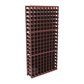 InstaCellar - 9 Column Standard Rack in Premium Redwood Cherry stained with WineSafe™ Satin Sealant