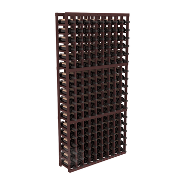 InstaCellar - 9 Column Standard Rack in Premium Redwood Walnut stained without WineSafe™ Satin Sealant