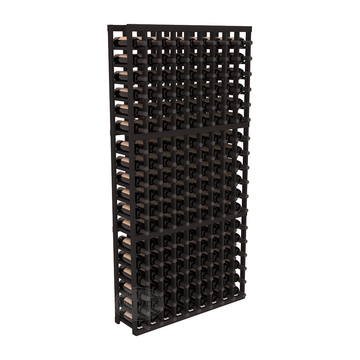 InstaCellar - 9 Column Standard Rack in Premium Redwood Black stained without WineSafe™ Satin Sealant