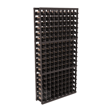 InstaCellar - 9 Column Standard Rack in Premium Redwood Black stained with WineSafe™ Satin Sealant