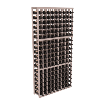 InstaCellar - 9 Column Standard Rack in Premium Redwood Greywash stained with WineSafe™ Satin Sealant