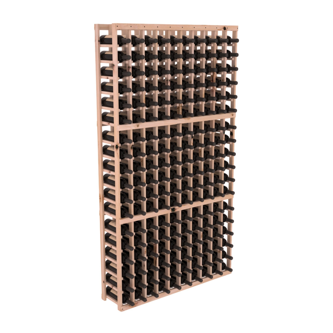 InstaCellar - 10 Column Standard Rack in Knotty Alder Unstained without WineSafe™ Satin Sealant