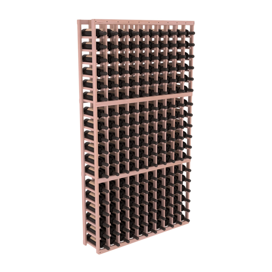 InstaCellar - 10 Column Standard Rack in Grand Mahogany Unstained with WineSafe™ Satin Sealant