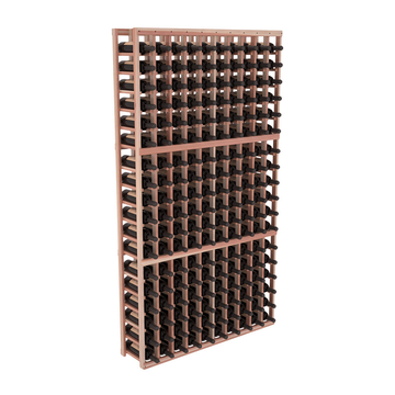 InstaCellar - 10 Column Standard Rack in Premium Redwood Unstained with WineSafe™ Satin Sealant