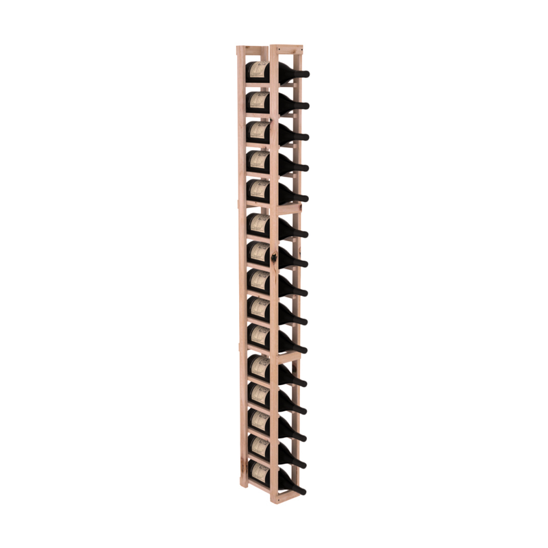 InstaCellar - 1 Column Magnum Rack in Knotty Alder Unstained without WineSafe™ Satin Sealant