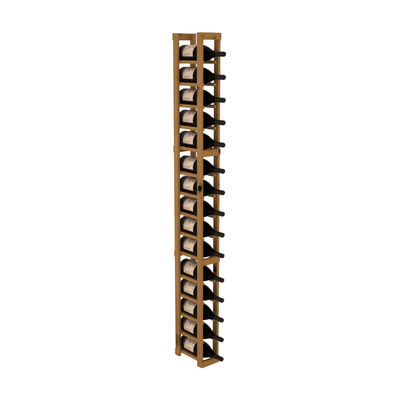 InstaCellar - 1 Column Magnum Rack in Knotty Alder Oak stained without WineSafe™ Satin Sealant