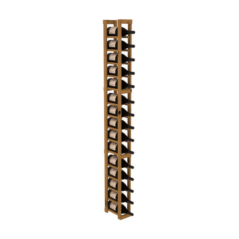 InstaCellar - 1 Column Magnum Rack in Knotty Alder Oak stained without WineSafe™ Satin Sealant