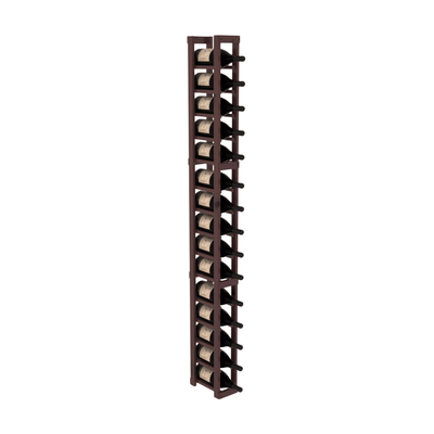 InstaCellar - 1 Column Magnum Rack in Knotty Alder Walnut stained with WineSafe™ Satin Sealant