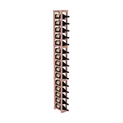 InstaCellar - 1 Column Magnum Rack in Grand Mahogany Unstained without WineSafe™ Satin Sealant