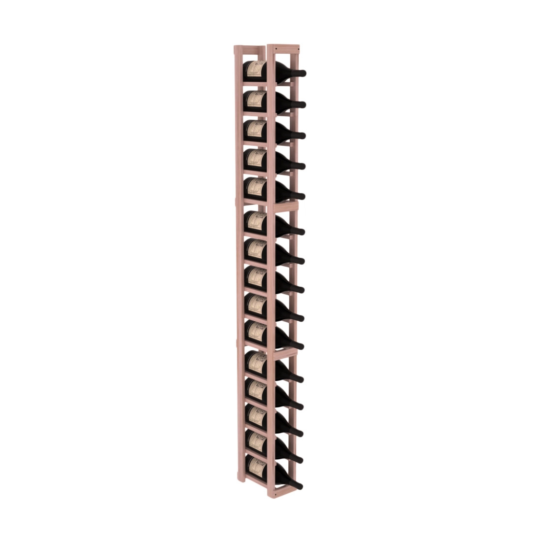 InstaCellar - 1 Column Magnum Rack in Grand Mahogany Unstained with WineSafe™ Satin Sealant