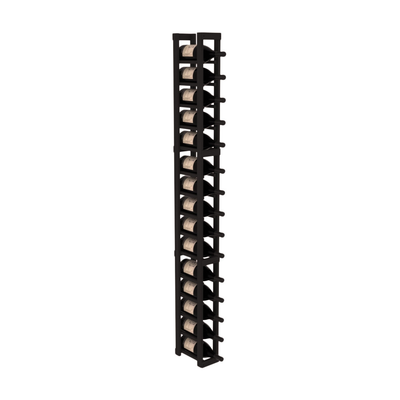 InstaCellar - 1 Column Magnum Rack in Grand Mahogany Black stained without WineSafe™ Satin Sealant