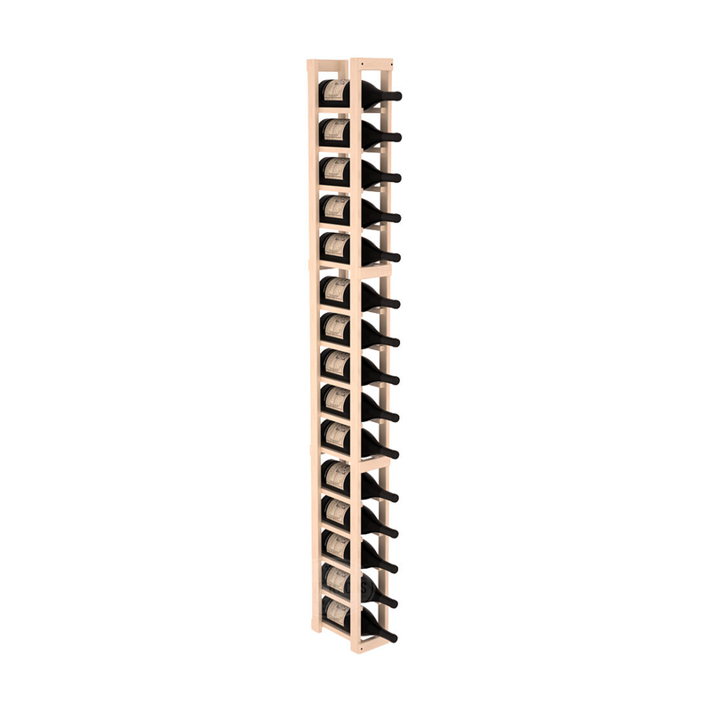 InstaCellar - 1 Column Magnum Rack in Ponderosa Pine Unstained with WineSafe™ Satin Sealant