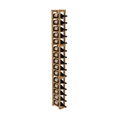 InstaCellar - 1 Column Magnum Rack in Ponderosa Pine Oak stained without WineSafe™ Satin Sealant