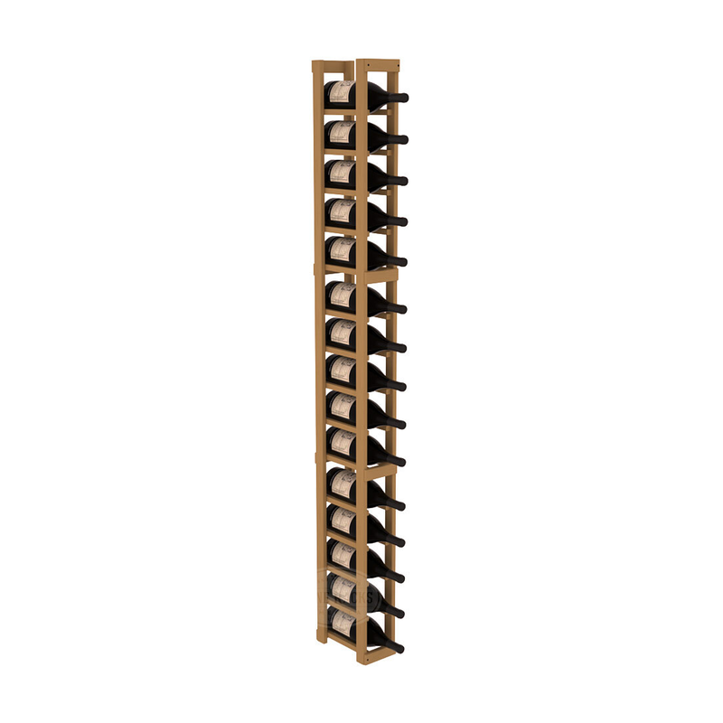 InstaCellar - 1 Column Magnum Rack in Ponderosa Pine Oak stained without WineSafe™ Satin Sealant