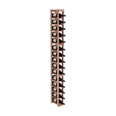InstaCellar - 1 Column Magnum Rack in Premium Redwood Unstained without WineSafe™ Satin Sealant