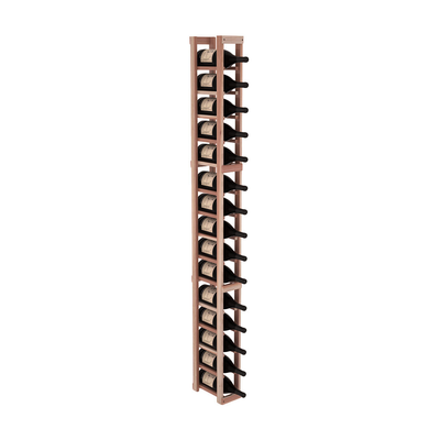 InstaCellar - 1 Column Magnum Rack in Premium Redwood Unstained with WineSafe™ Satin Sealant
