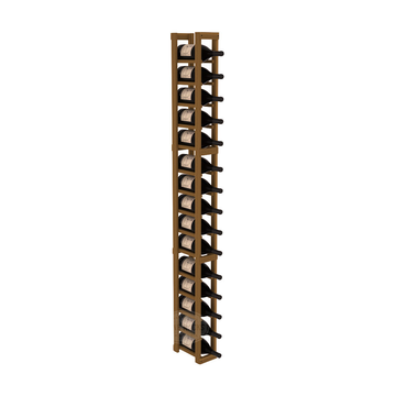 InstaCellar - 1 Column Magnum Rack in Premium Redwood Oak stained without WineSafe™ Satin Sealant