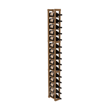 InstaCellar - 1 Column Magnum Rack in Premium Redwood Oak stained with WineSafe™ Satin Sealant