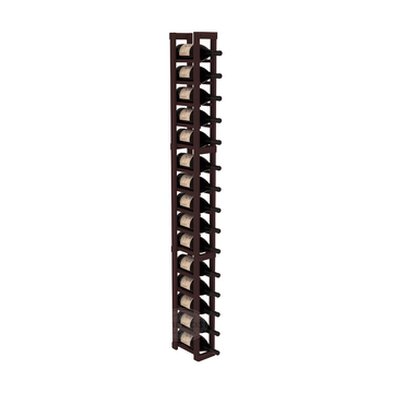 InstaCellar - 1 Column Magnum Rack in Premium Redwood Walnut stained without WineSafe™ Satin Sealant