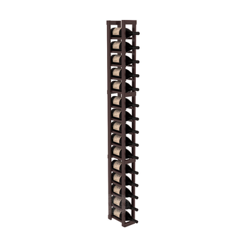 InstaCellar - 1 Column Magnum Rack in Premium Redwood Walnut stained with WineSafe™ Satin Sealant