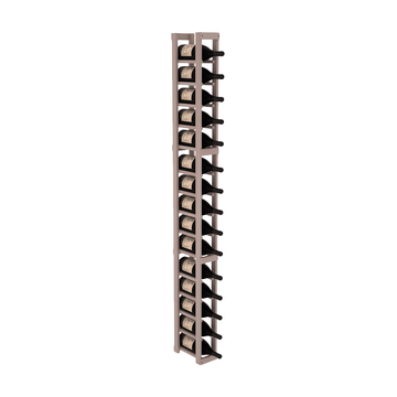 InstaCellar - 1 Column Magnum Rack in Premium Redwood Greywash stained without WineSafe™ Satin Sealant