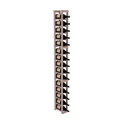 InstaCellar - 1 Column Magnum Rack in Premium Redwood Greywash stained without WineSafe™ Satin Sealant