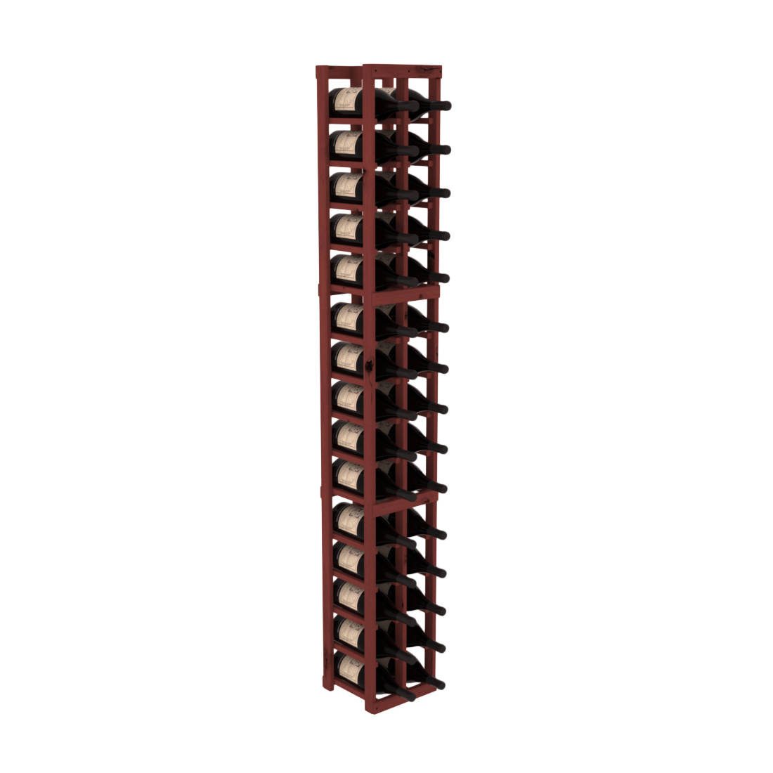 InstaCellar - 2 Column Magnum Rack in Knotty Alder Cherry stained without WineSafe™ Satin Sealant