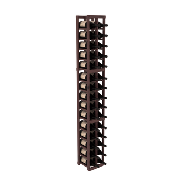 InstaCellar - 2 Column Magnum Rack in Knotty Alder Walnut stained with WineSafe™ Satin Sealant