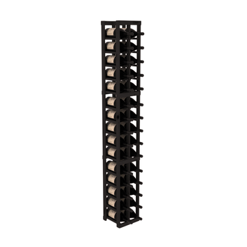 InstaCellar - 2 Column Magnum Rack in Knotty Alder Black stained without WineSafe™ Satin Sealant