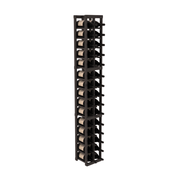 InstaCellar - 2 Column Magnum Rack in Knotty Alder Black stained with WineSafe™ Satin Sealant