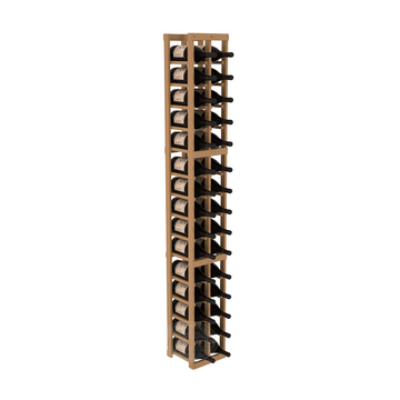 InstaCellar - 2 Column Magnum Rack in Ponderosa Pine Oak stained with WineSafe™ Satin Sealant