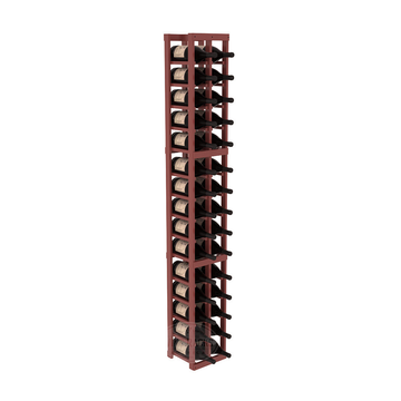 InstaCellar - 2 Column Magnum Rack in Ponderosa Pine Cherry stained with WineSafe™ Satin Sealant