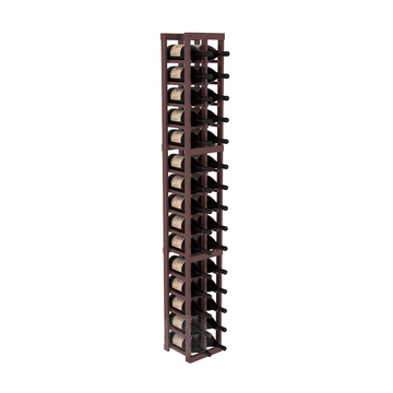 InstaCellar - 2 Column Magnum Rack in Ponderosa Pine Walnut stained with WineSafe™ Satin Sealant