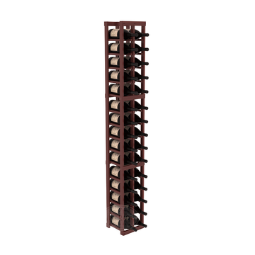 InstaCellar - 2 Column Magnum Rack in Premium Redwood Cherry stained with WineSafe™ Satin Sealant
