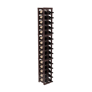 InstaCellar - 2 Column Magnum Rack in Premium Redwood Walnut stained with WineSafe™ Satin Sealant
