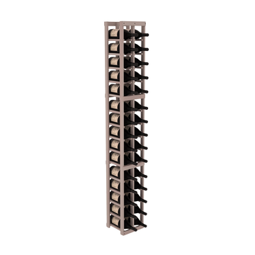 InstaCellar - 2 Column Magnum Rack in Premium Redwood Greywash stained without WineSafe™ Satin Sealant